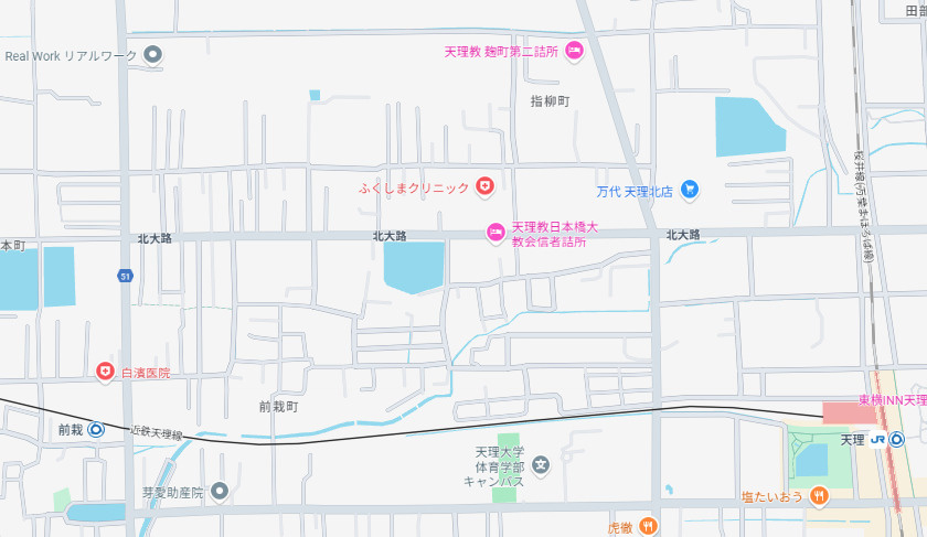 天理市指柳町　第2期　新築一戸建ての地図