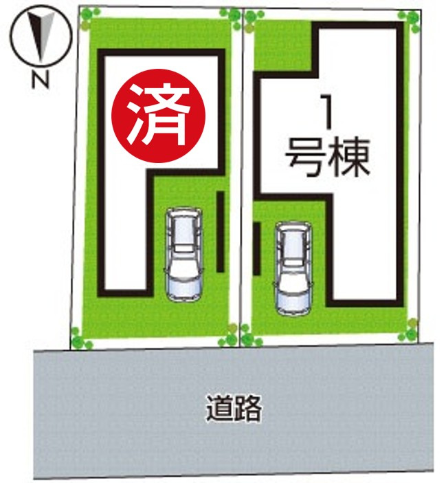 29(土)30(日)現地説明会！◆東大阪市鴻池町　全2邸の区画図|全２区画