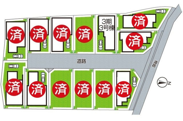 1(土)2(日)現地説明会！◆堺市中区福田　ラスト1邸の区画図|全１３区画