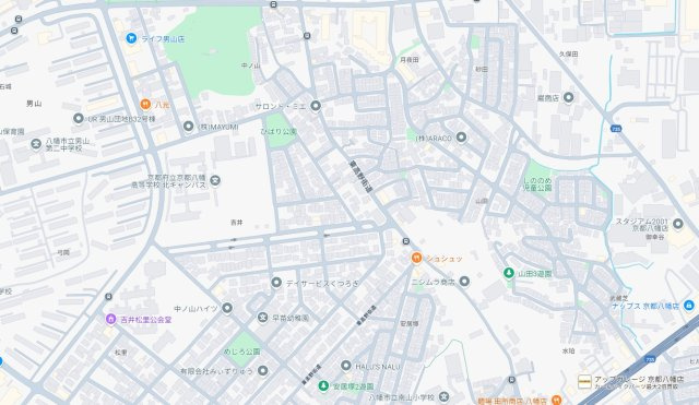 ★29(土)30(日)現地見学可能！★八幡市八幡山田　ラスト1邸の地図