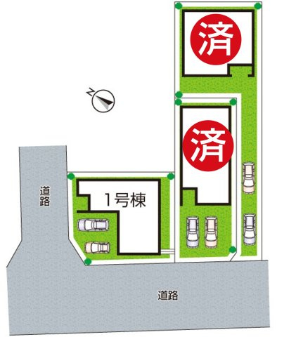 ★10(月)～16(日)現地見学可能！★京都市北区鷹峯南鷹峯町　ラスト1邸の区画図|全3区画