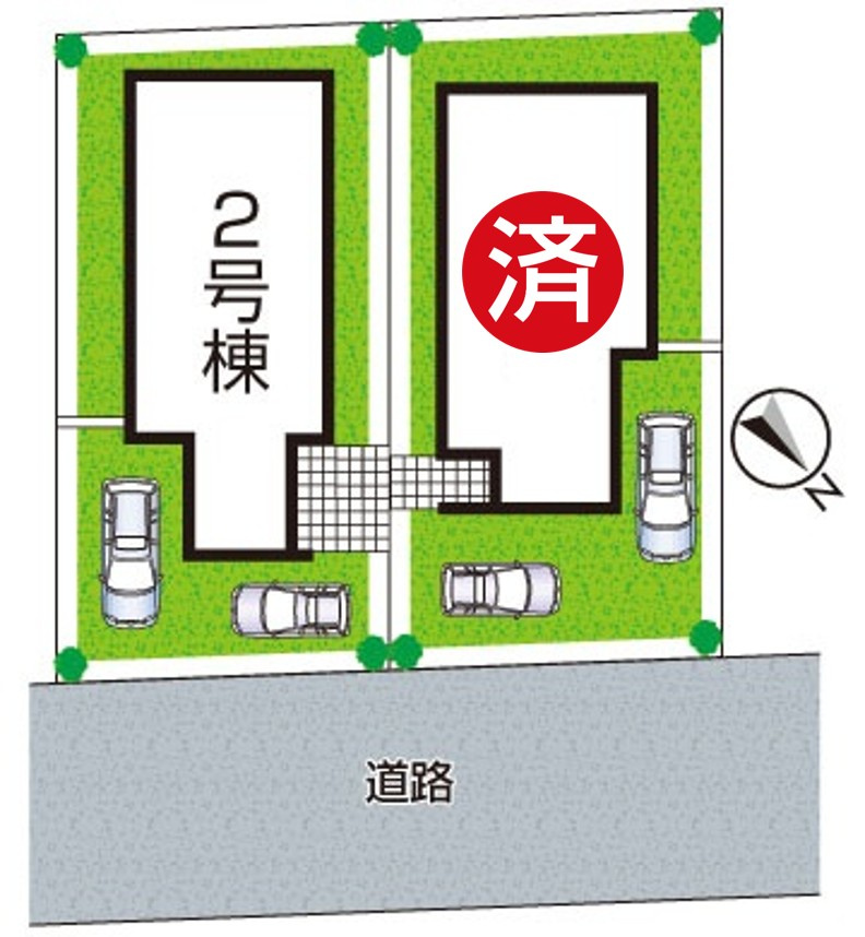 ★29(土)30(日)現地見学可能！★京都市伏見区醍醐大高町　ラスト1邸の区画図|全2区画