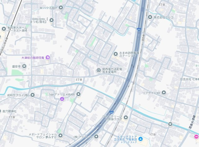 ★大津市下阪本　未入居の地図