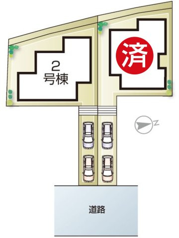 ★大津市下阪本　未入居の区画図|全2区画