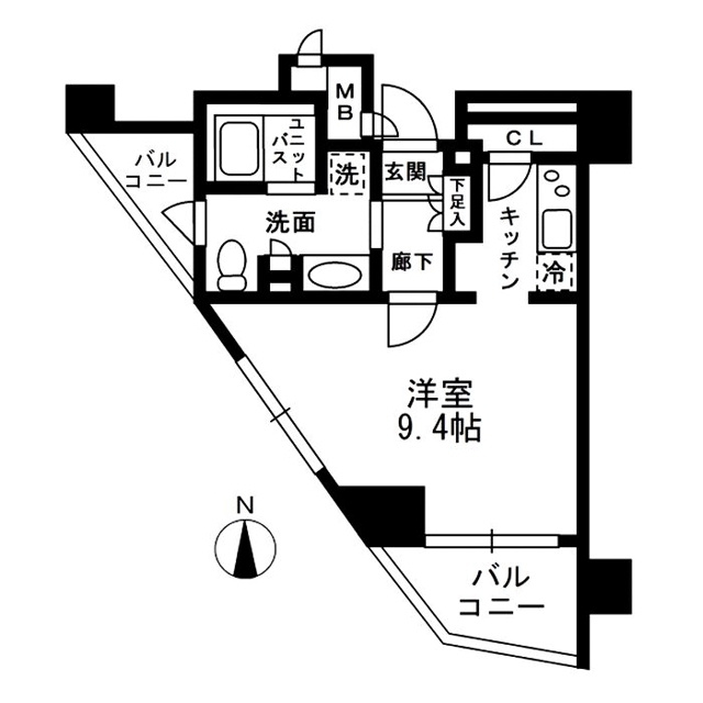 新品家具付きマンション中落合5(KaGood東京)の間取り|※間取りと異なる場合は現状を優先します。