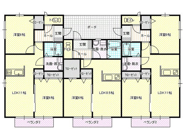 【間取り】 | サニーハイムＯＨＳＨＩＭＡ