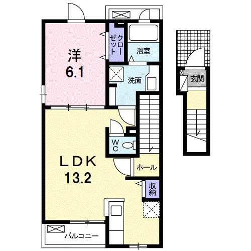 クルール　大村　Ｂの間取り
