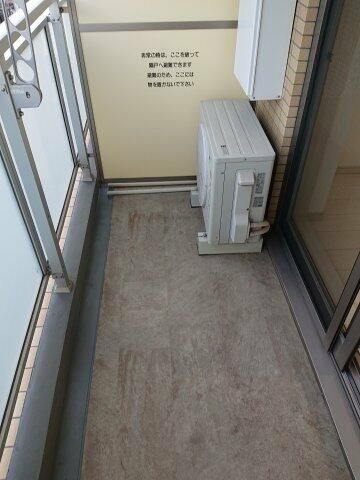 リライア五反野のバルコニー