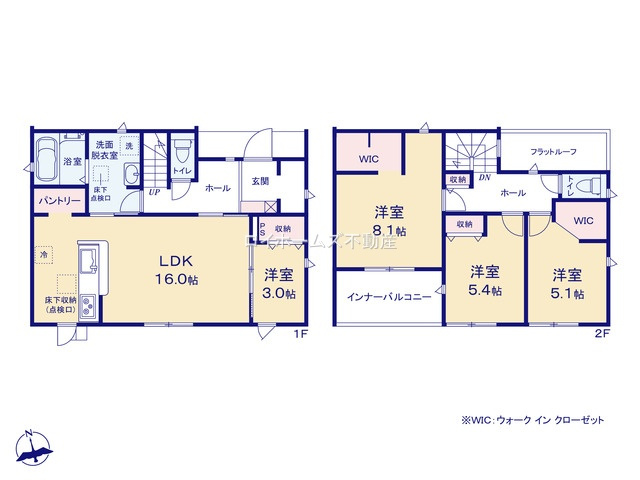 【間取り】 | 愛西市佐屋町宅地207-1『仲介料無料』新築戸建て | 3号棟
