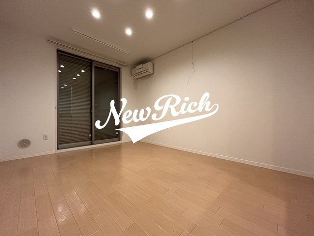 前橋市上新田町のアパートのバルコニー