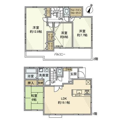 下保谷戸建の間取り