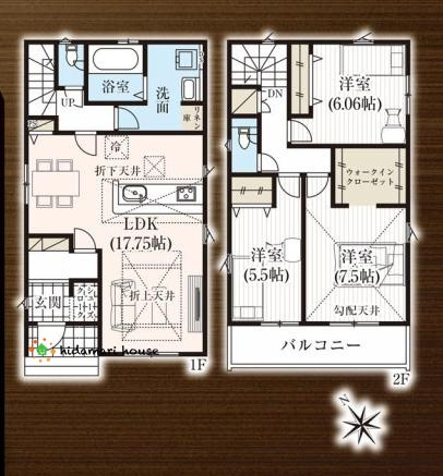 鴻巣市吹上本町3期　新築戸建　グラファーレ02　