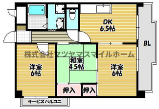【間取り】 | カルム東大阪