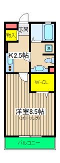 【間取り】 | サニーフラット三ツ沢 | サニーフラット三ツ沢　間取り