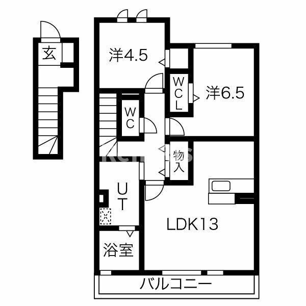 ワダニシムジューの間取り