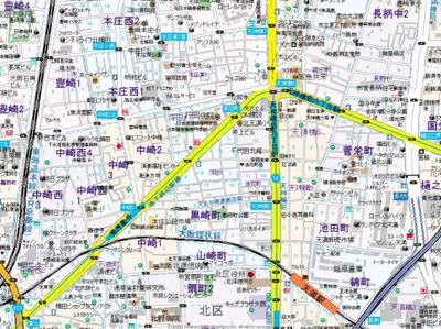 【地図】 | プレサンス梅田EAST