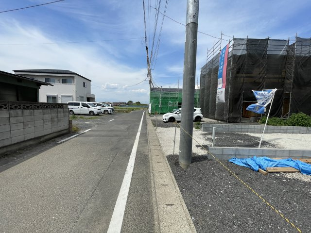 新築戸建・新築建売　太田市新田大根町第2　綿打小学校・綿打中学校の前面道路含む現地写真