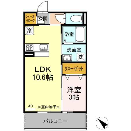 プラネージュⅡの間取り