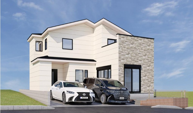 【外観パース】 | 佐倉市上志津7期　新築戸建て | 外観イメージ画像