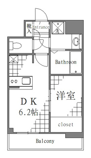 【間取り】 | ドゥーエ浅草橋Ⅱ