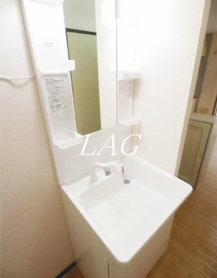 【洗面所】 | ツインハイムⅡ | 独立洗面台です。