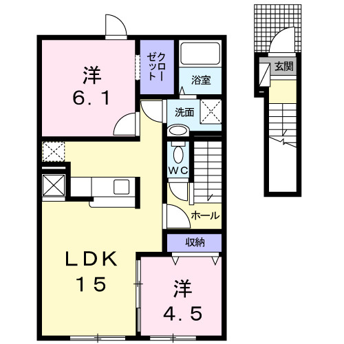 リヴィエールⅢの間取り