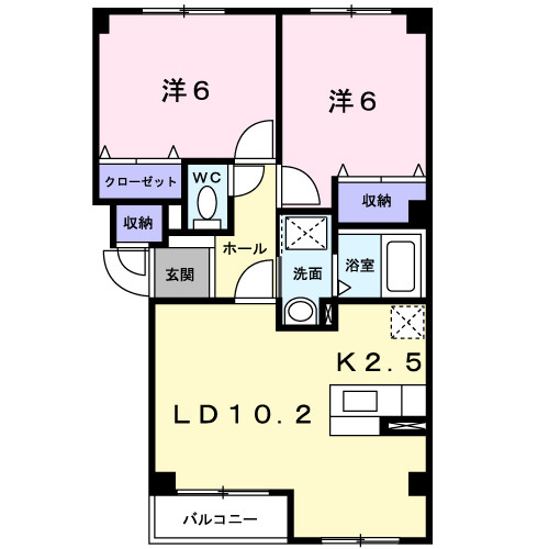 プロムナードⅠの間取り