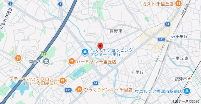 グローリウス長野の地図