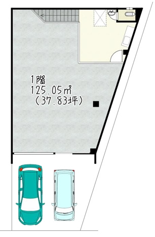 東野舞台町テナントの間取り|１階