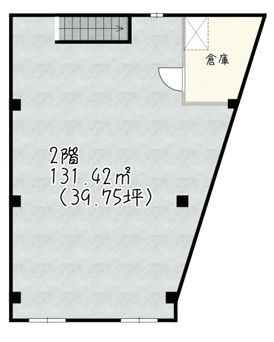 東野舞台町テナントの間取り|２階