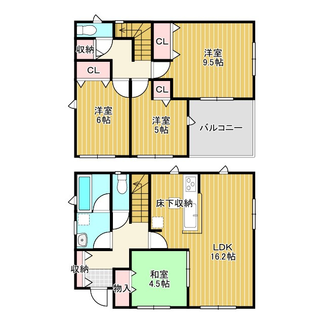 ●鈴鹿市南玉垣町 新築戸建 【全2棟】の間取り
