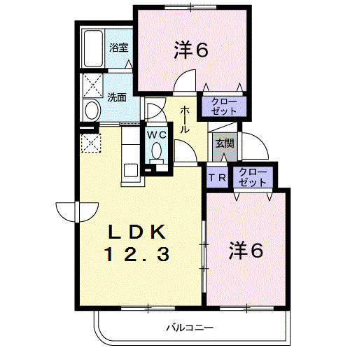 ベルグランデＡの間取り