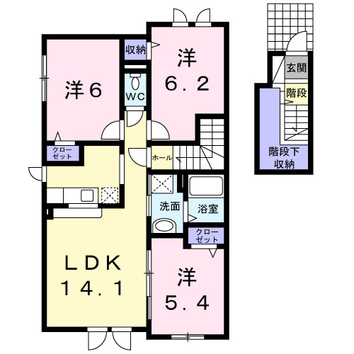 ヴァレリアの間取り