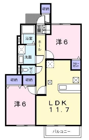 カーサイリーデの間取り