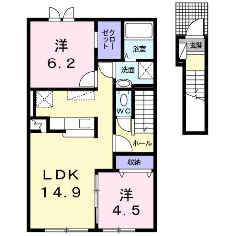 レガーレⅠの間取り