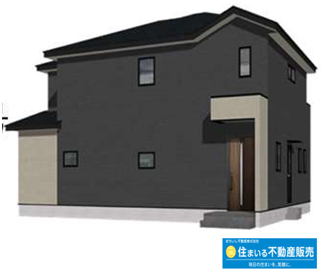 春日市白水ヶ丘2丁目4期　2号棟の外観パース