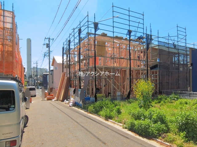 所沢市北秋津・全2棟　新築一戸建　2号棟の前面道路含む現地写真|2026年3月24日撮影