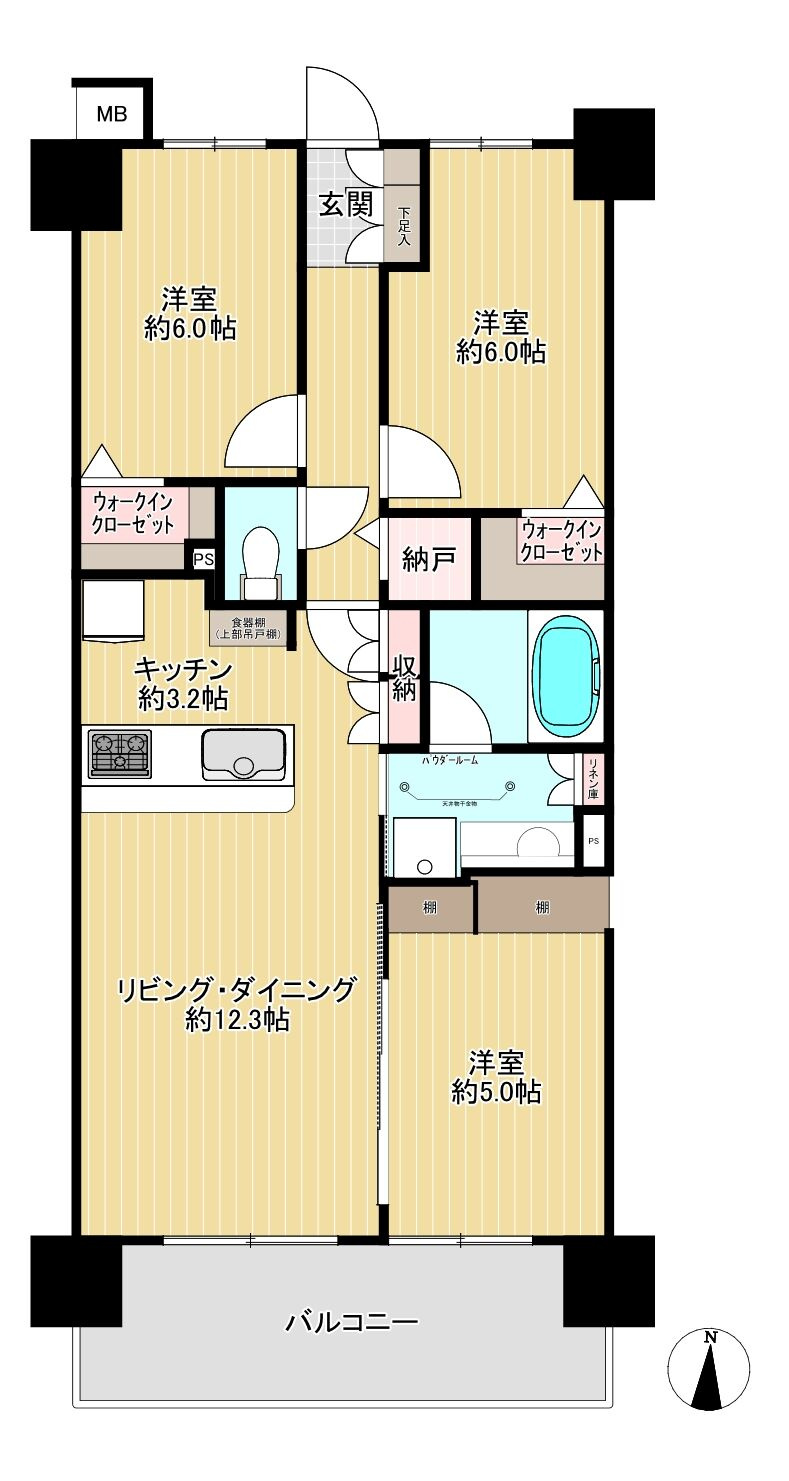 パレステージ本厚木の間取り