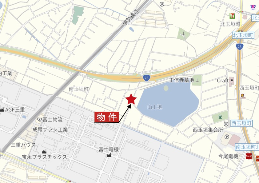 鈴鹿市南玉垣町の地図|広域Map