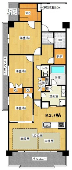 【間取り】 | S52198-ﾌﾟﾚﾐｽﾄ京都松ケ崎