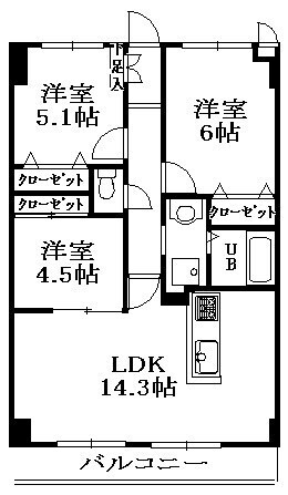 クレール和泉の間取り