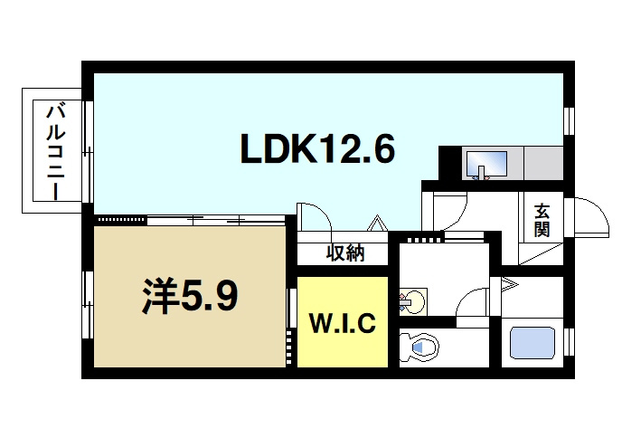 ルイ　シャトーの間取り|収納豊富で広さもゆったりしています