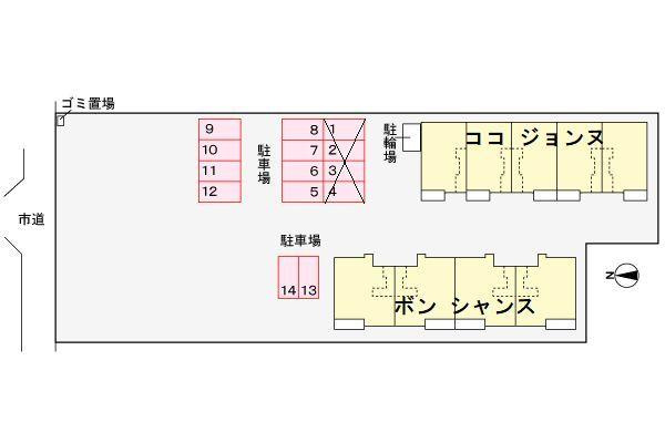 ボン　シャンスの駐車場