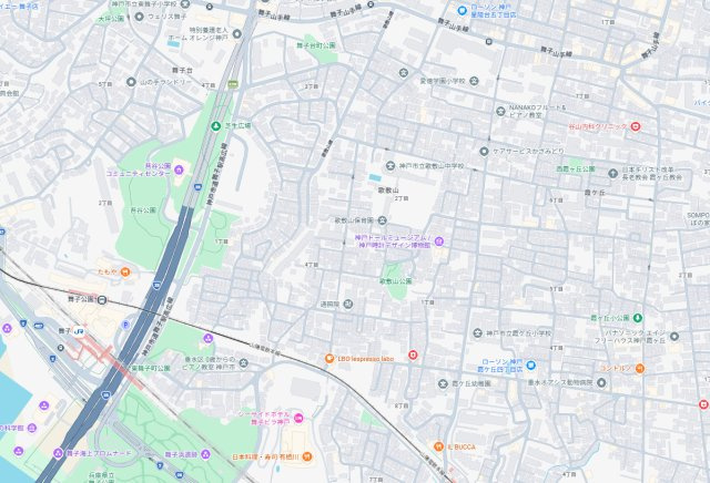 歌敷山ダイヤハイツの地図