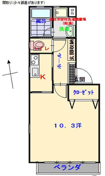 Ｋ－ＦＬＡＴの間取り|1号間取り