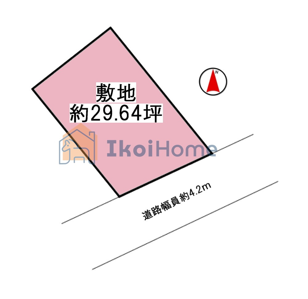 明石市魚住町清水　土地の土地図|●年中無休：当日予約可●敷地面積は約29.64坪ございます。