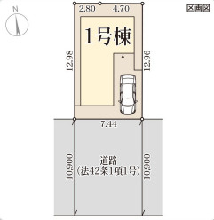リーブルガーデン明石市藤が丘3期の区画図