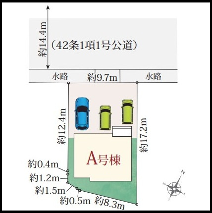 島田市御仮屋町　全2棟／の区画図