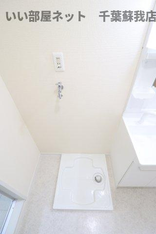 メゾンボナール　Ｆの洗面所|コンパクトで使いやすい洗面所