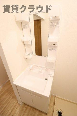 メゾンボナール　Ｆの洗面所|使いやすい洗面所です